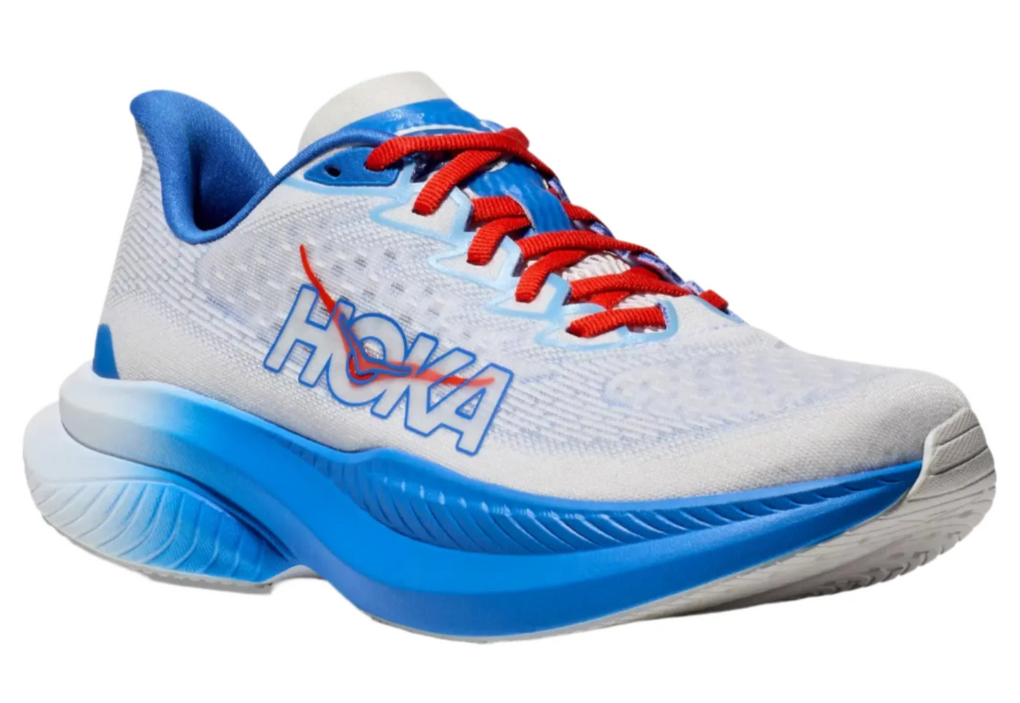 Hoka Mach 6 'white / virtual blue'