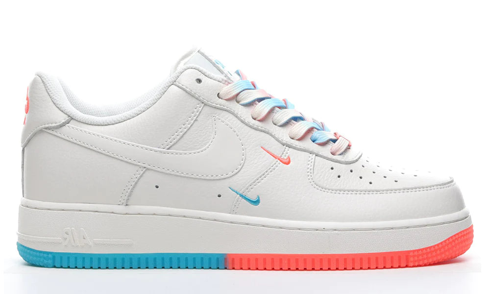 Nike Air Force 1 07 Low White Blue Orange shoeslevele