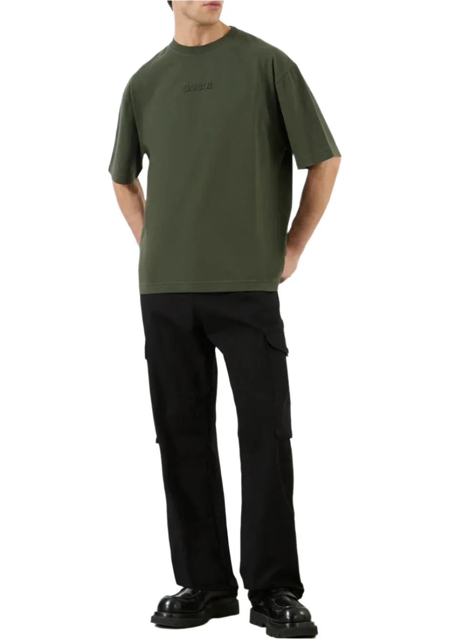 Gucci Embroidered Cotton Jersey T-Shirt Dark Green