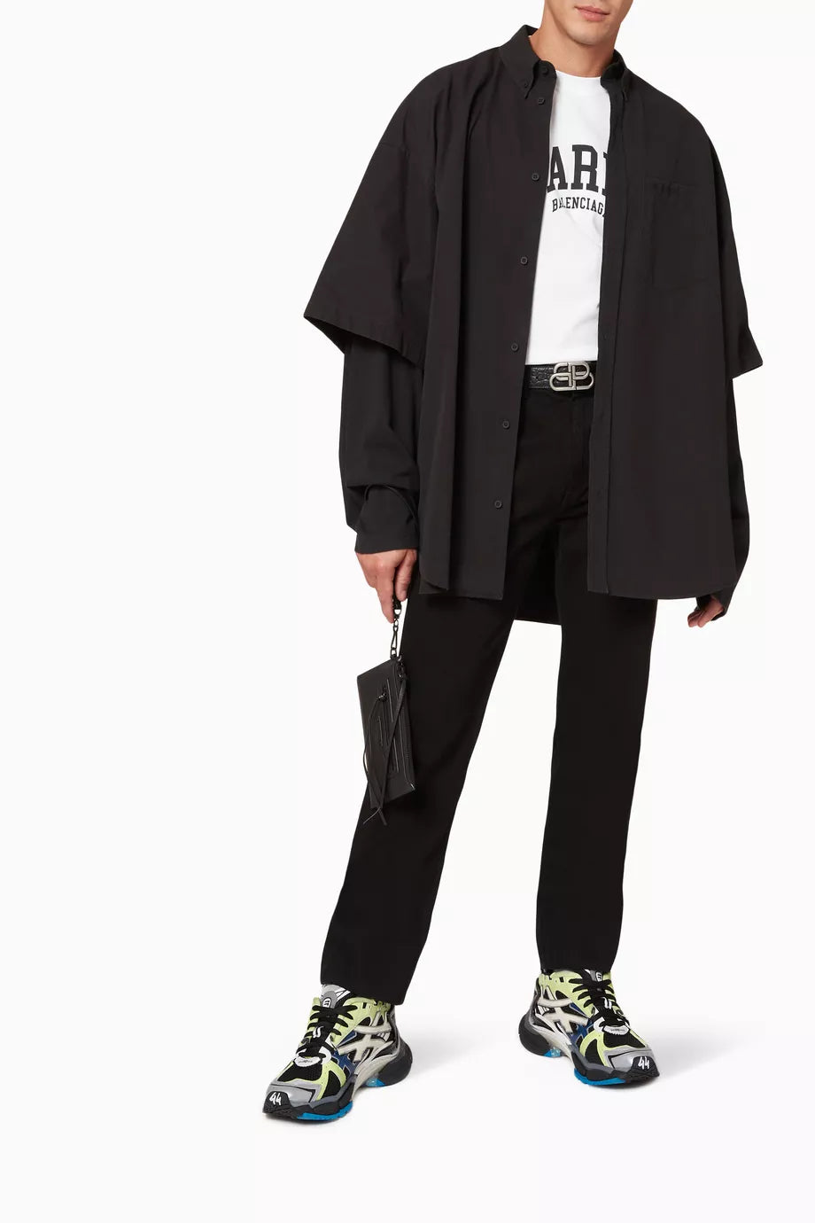 Balenciaga Paris Medium Fit T-shirt in Cotton Jersey