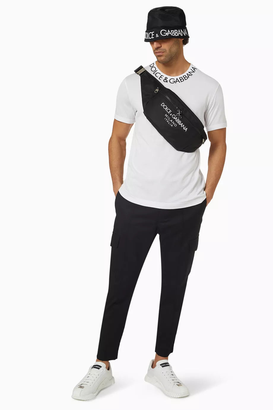 Dolce & Gabbana Logo Collar T-shirt in Jersey