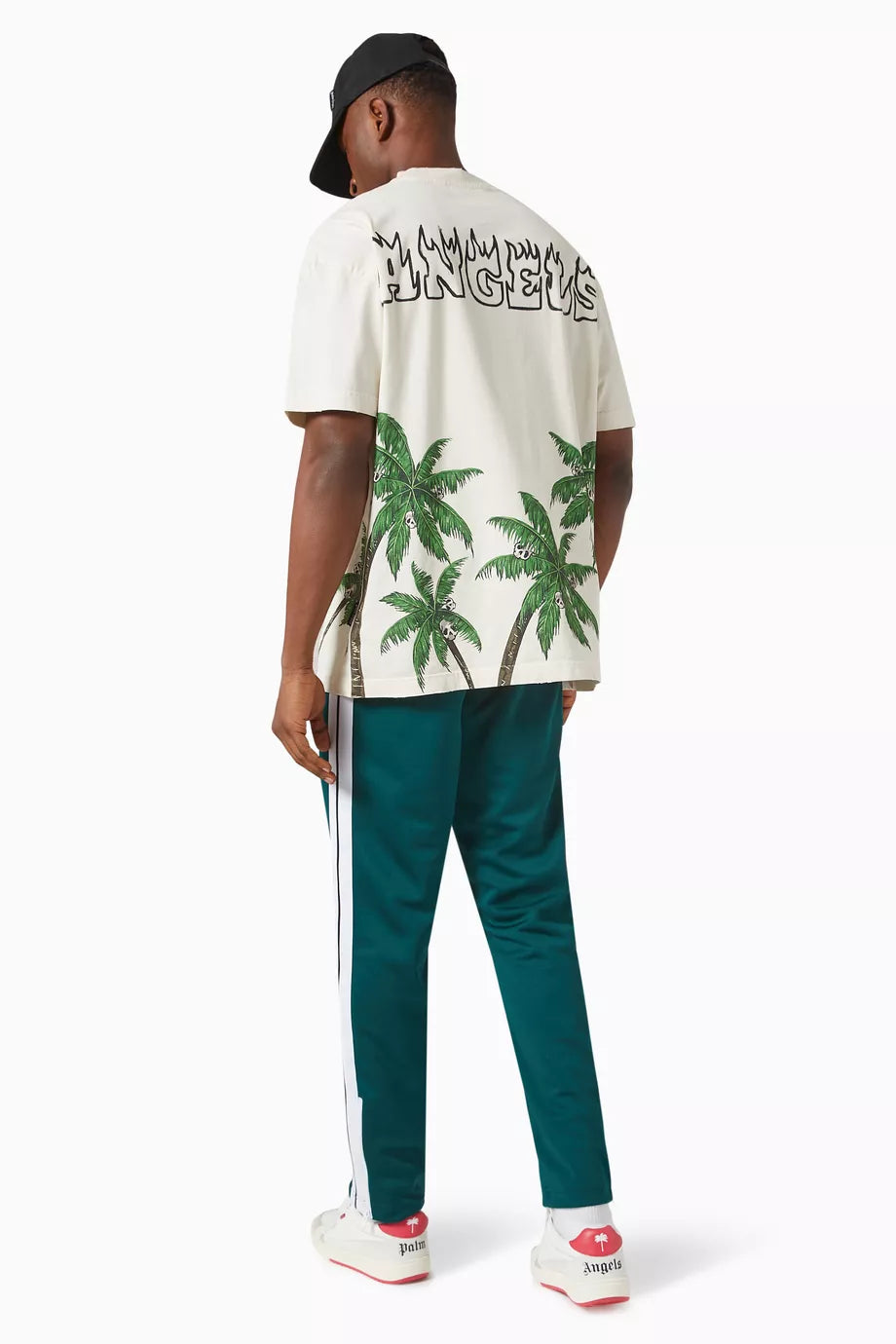Palm Angels Skull Vintage T-shirt in Cotton Jersey