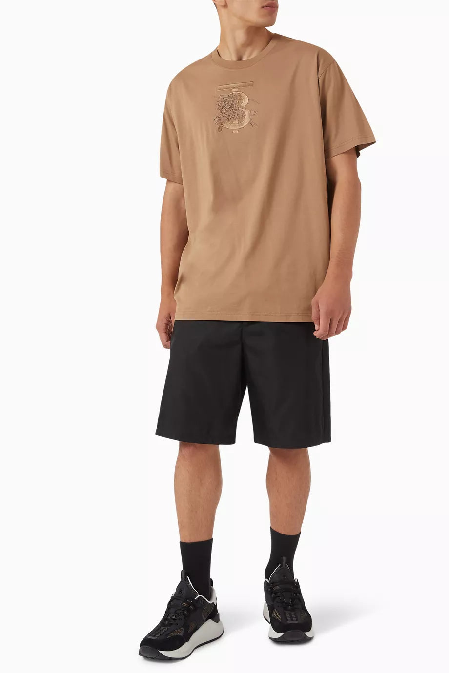 Burberry Tristan T-shirt in Cotton Stretch