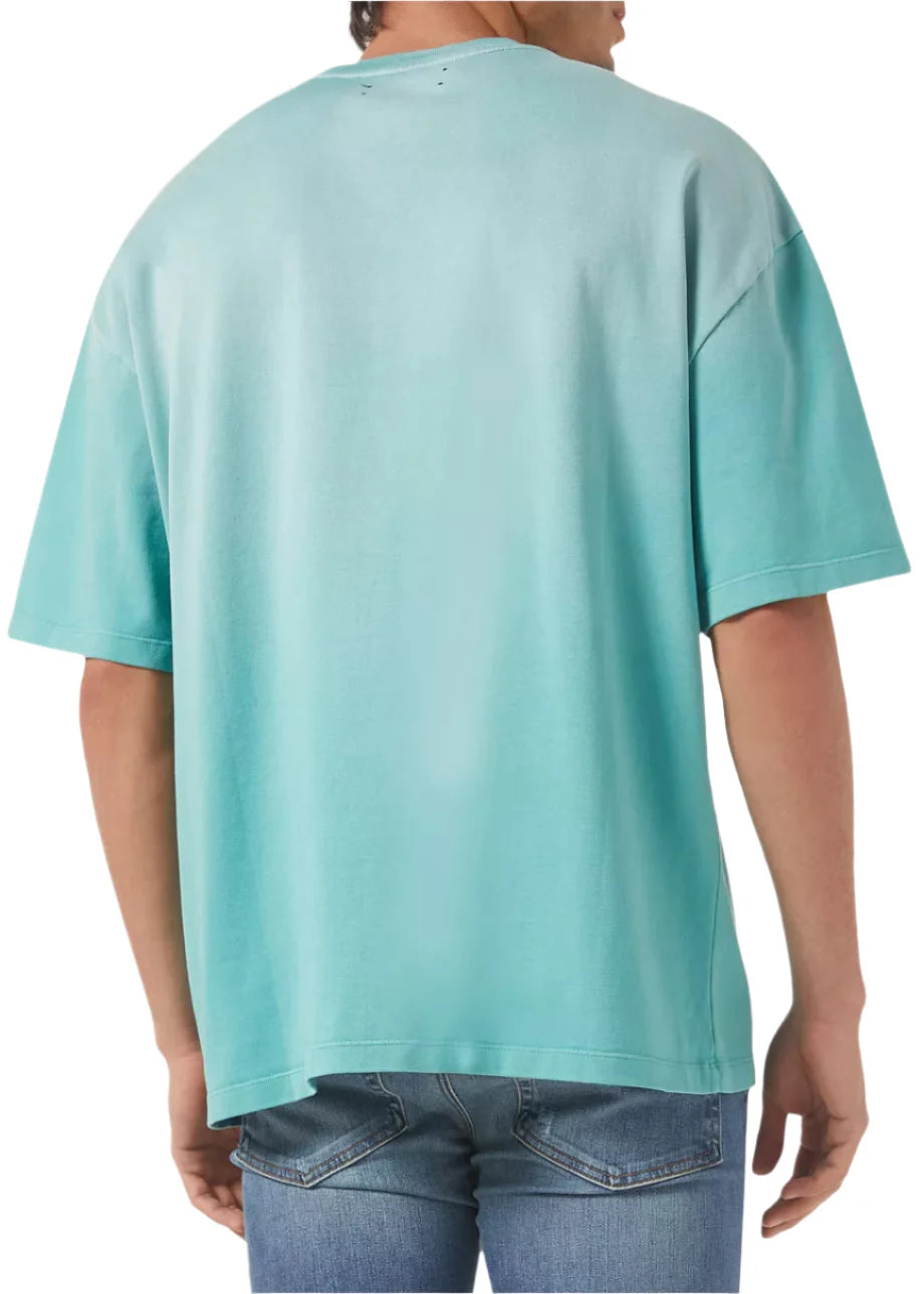 Amiri Follow Vintage Oversized T-shirt in Cotton Blue