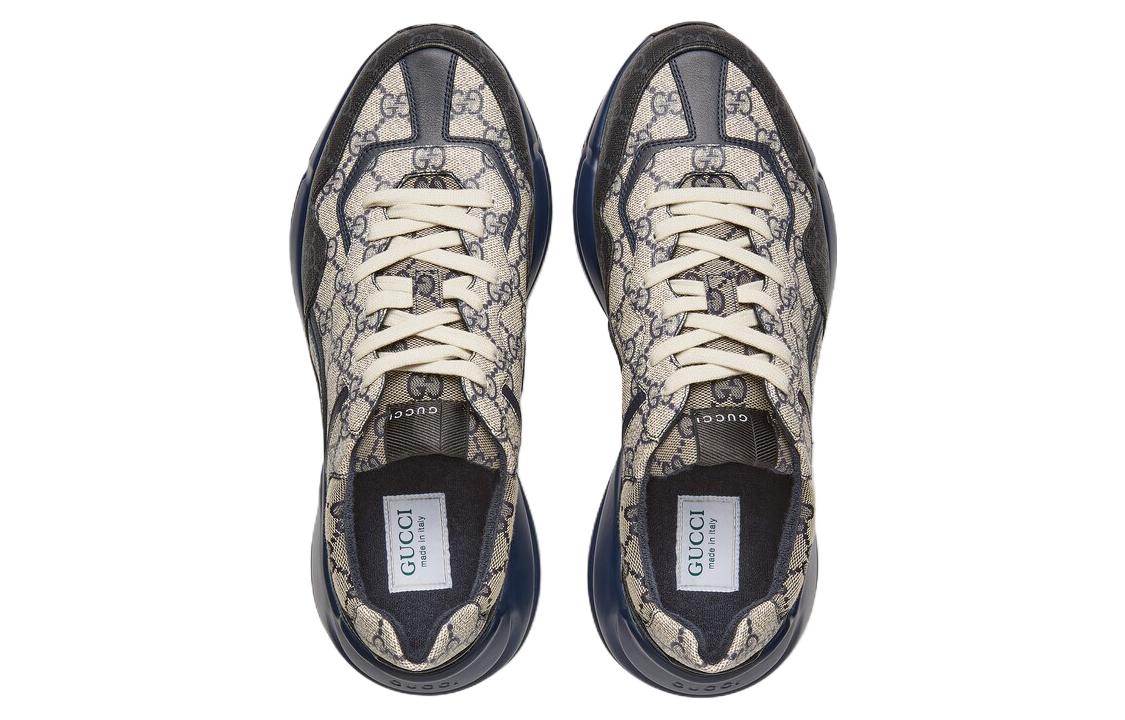 Gucci GG Rhyton 'Beige Blue Monogram'