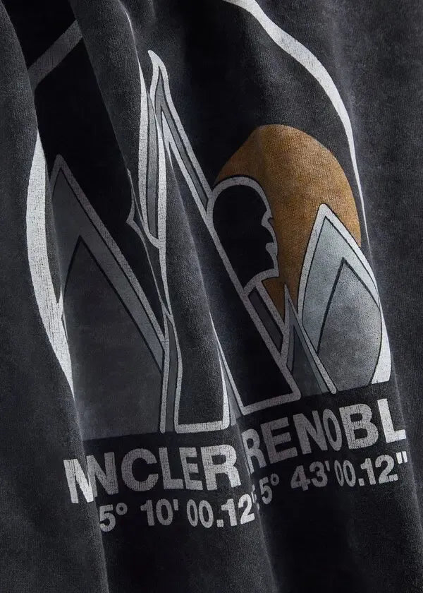 Moncler Back Mountain Logo Jersey T-Shirt
