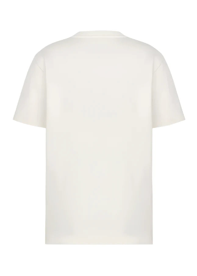 Handwritten Christian Dior Relaxed-Fit T-Shirt White Cotton Jersey