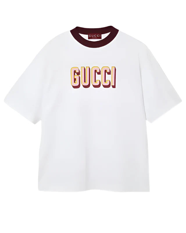 Gucci Printed cotton jersey t-shirt