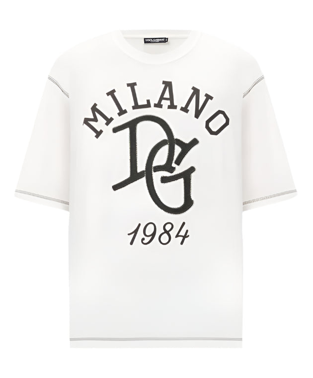 DOLCE & GABBANA T-shirt with DG logo embroidery