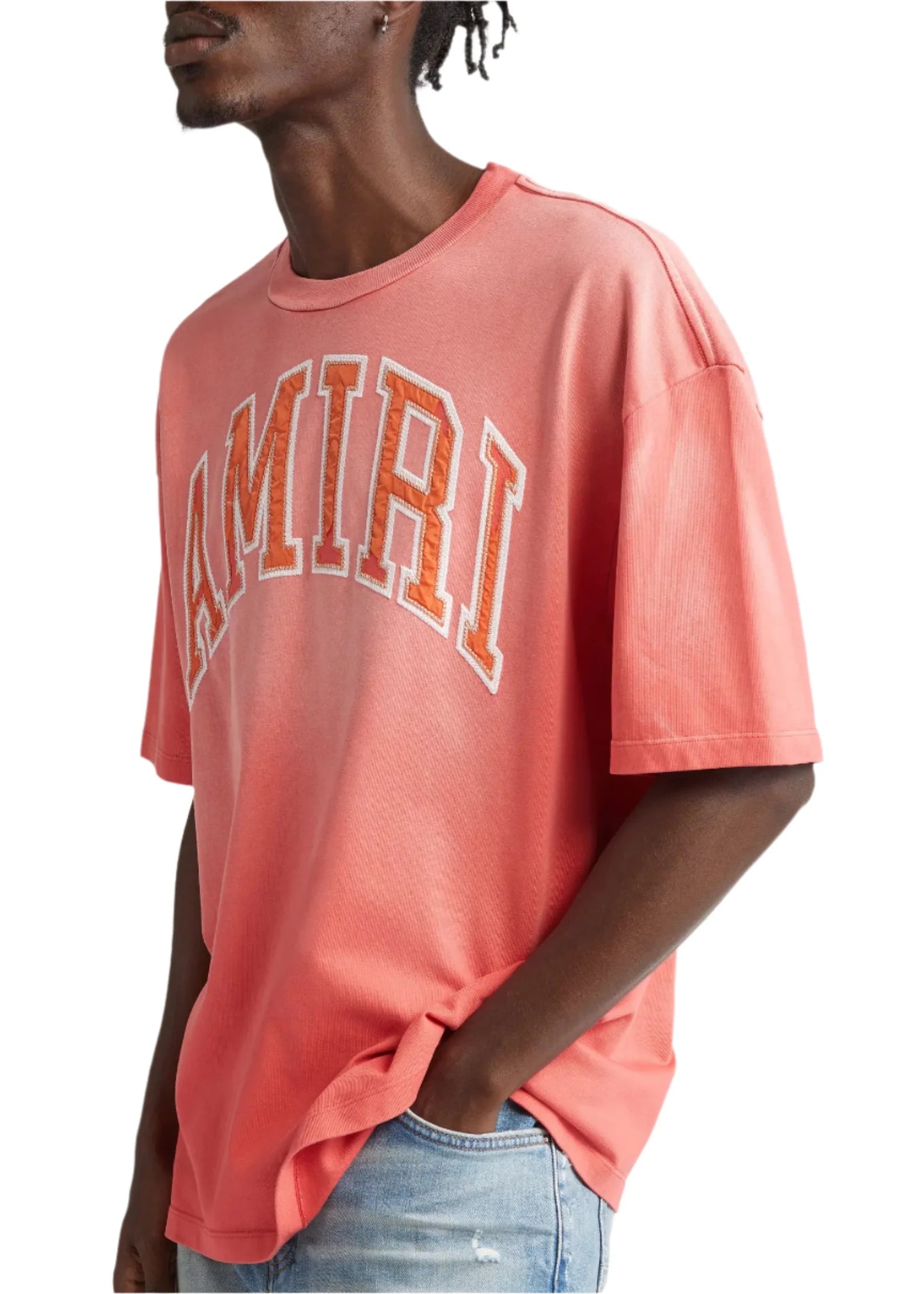 Amiri Follow Vintage Oversized T-shirt in Cotton Cranberry