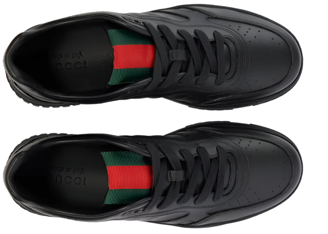 Gucci Re-Web leather sneakers