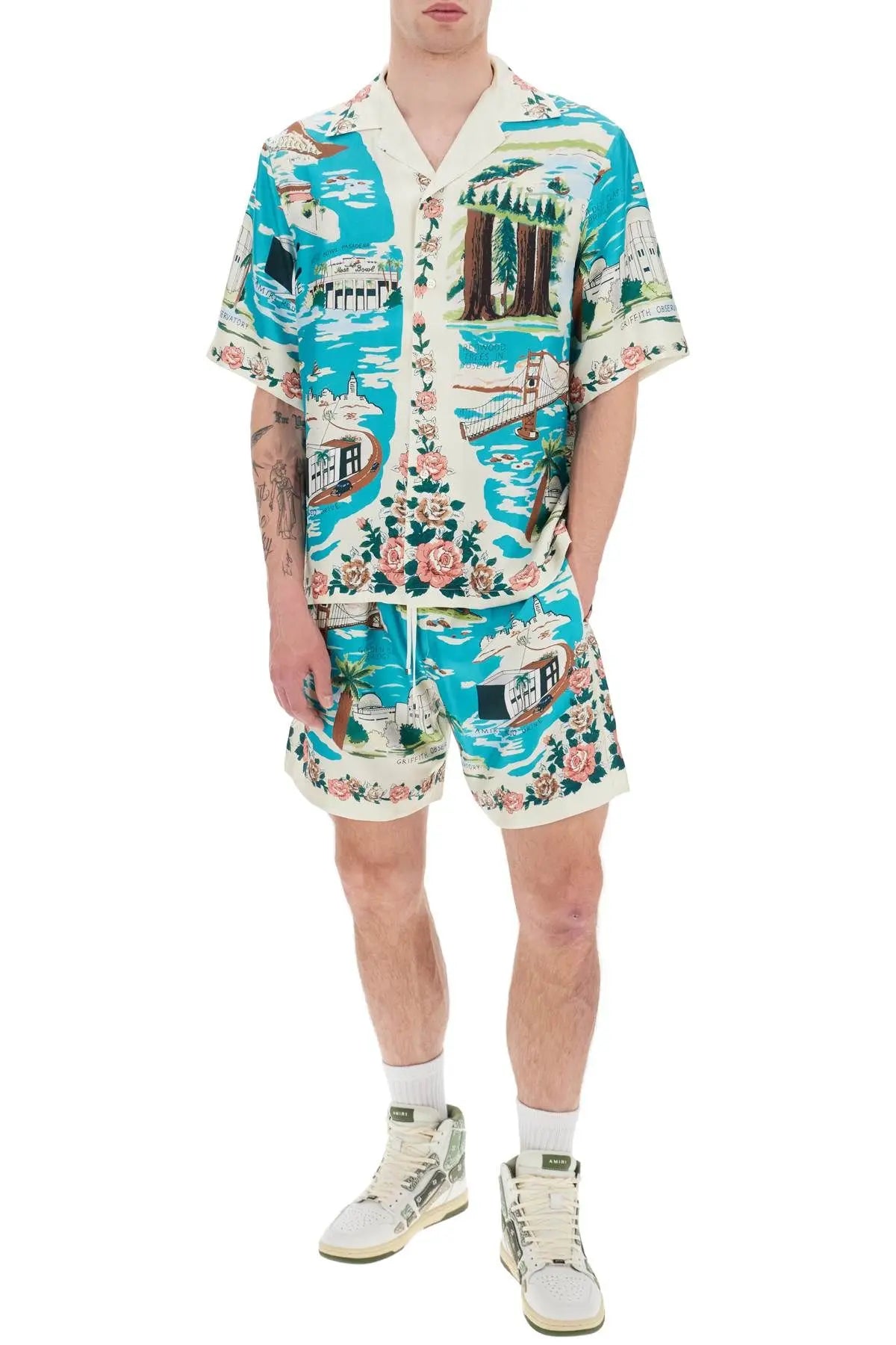 Amiri California hawaiian silk bowling shirt Amiri