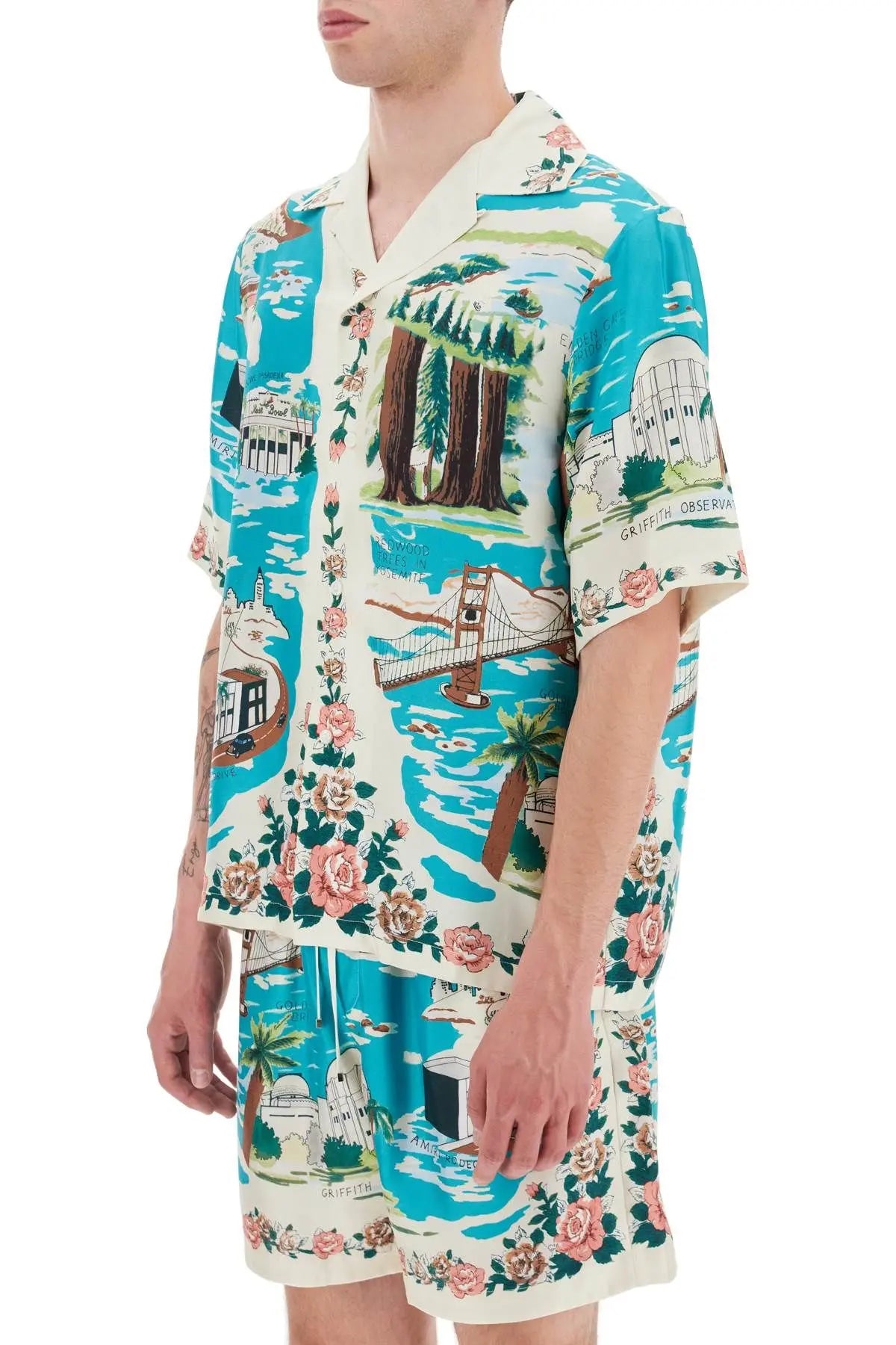 Amiri California hawaiian silk bowling shirt Amiri
