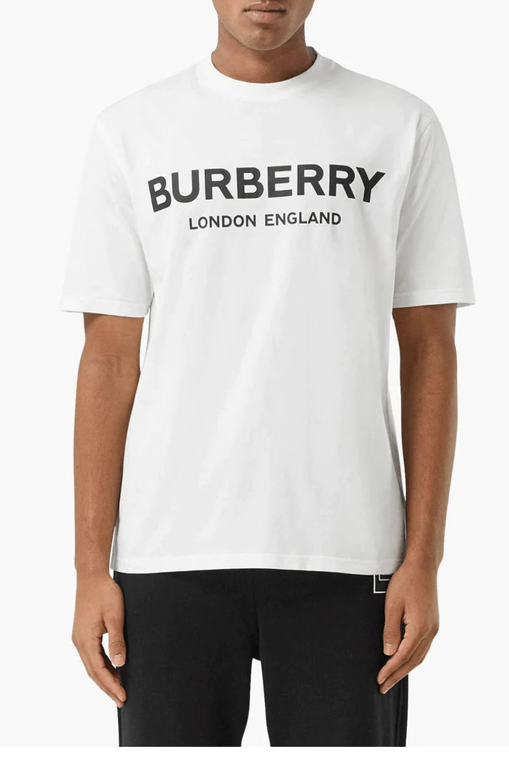 BURBERRY Logo Print Cotton T-shirt