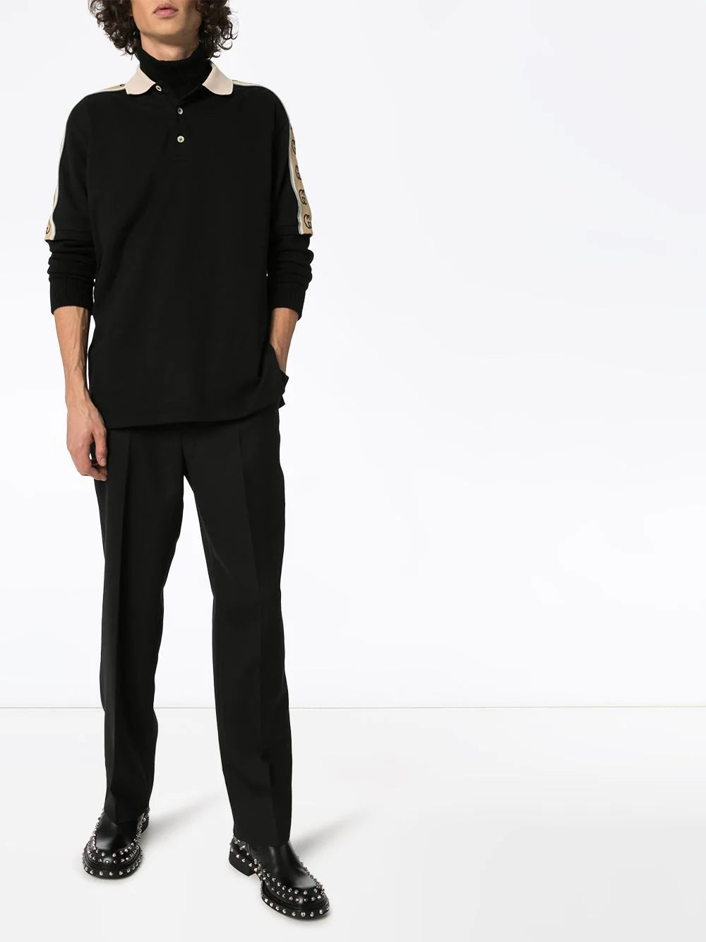 Gucci GG stripe polo shirt