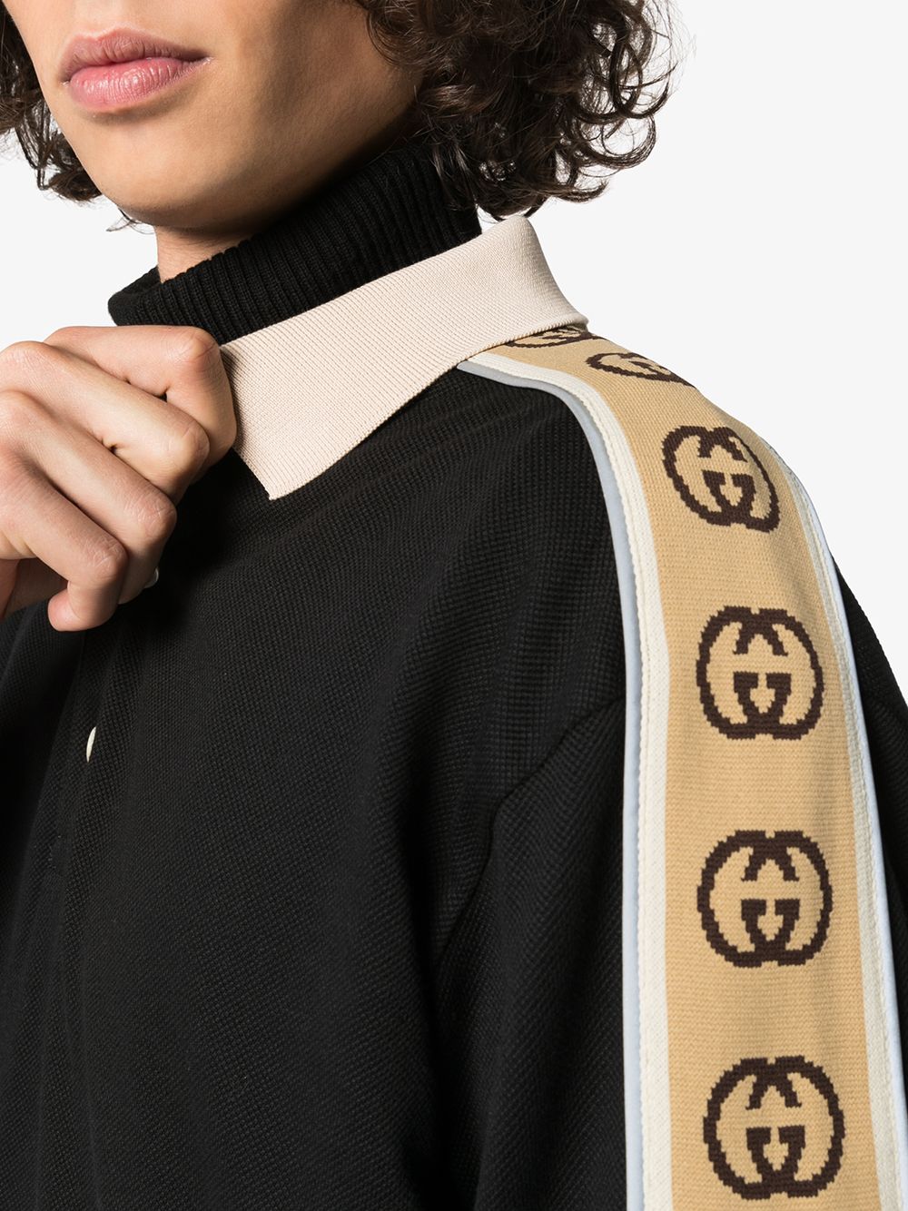 Gucci GG stripe polo shirt