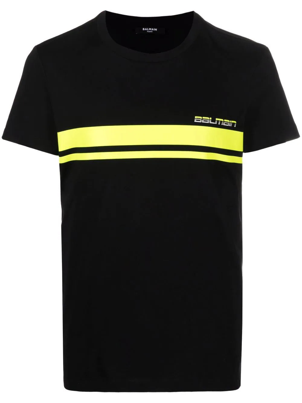 Balmain x Rossignol stripe logo-print T-shirt