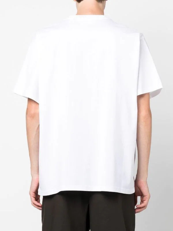 BURBERRY logo-patch round-neck T-shirt
