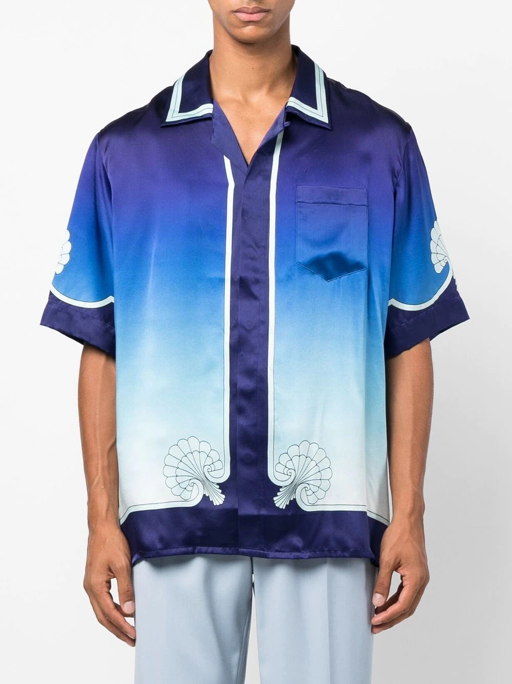 Casablanca graphic-print Cuban shirt