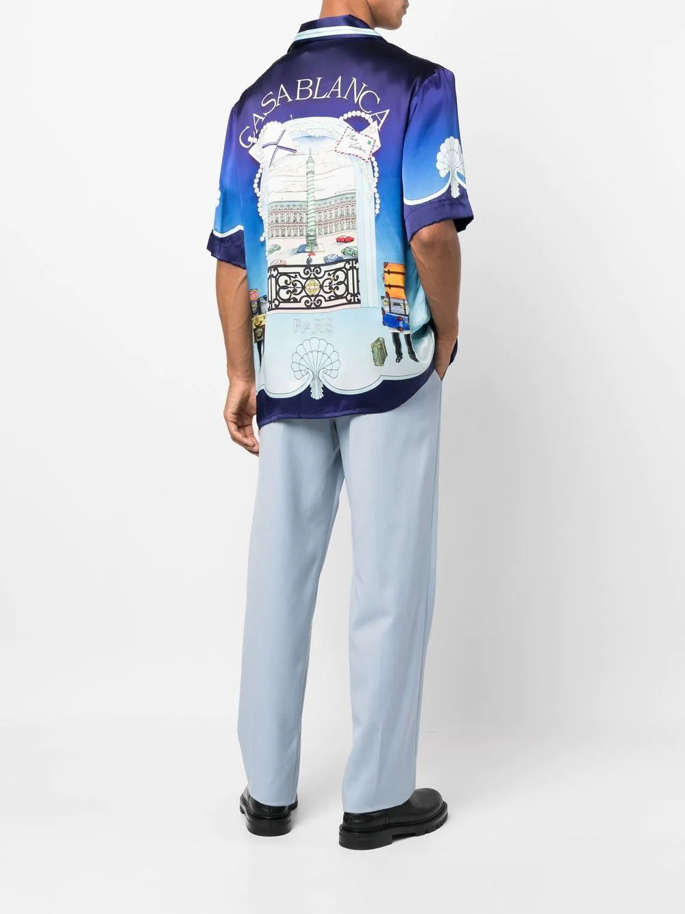 Casablanca graphic-print Cuban shirt