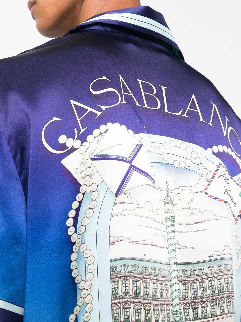 Casablanca graphic-print Cuban shirt