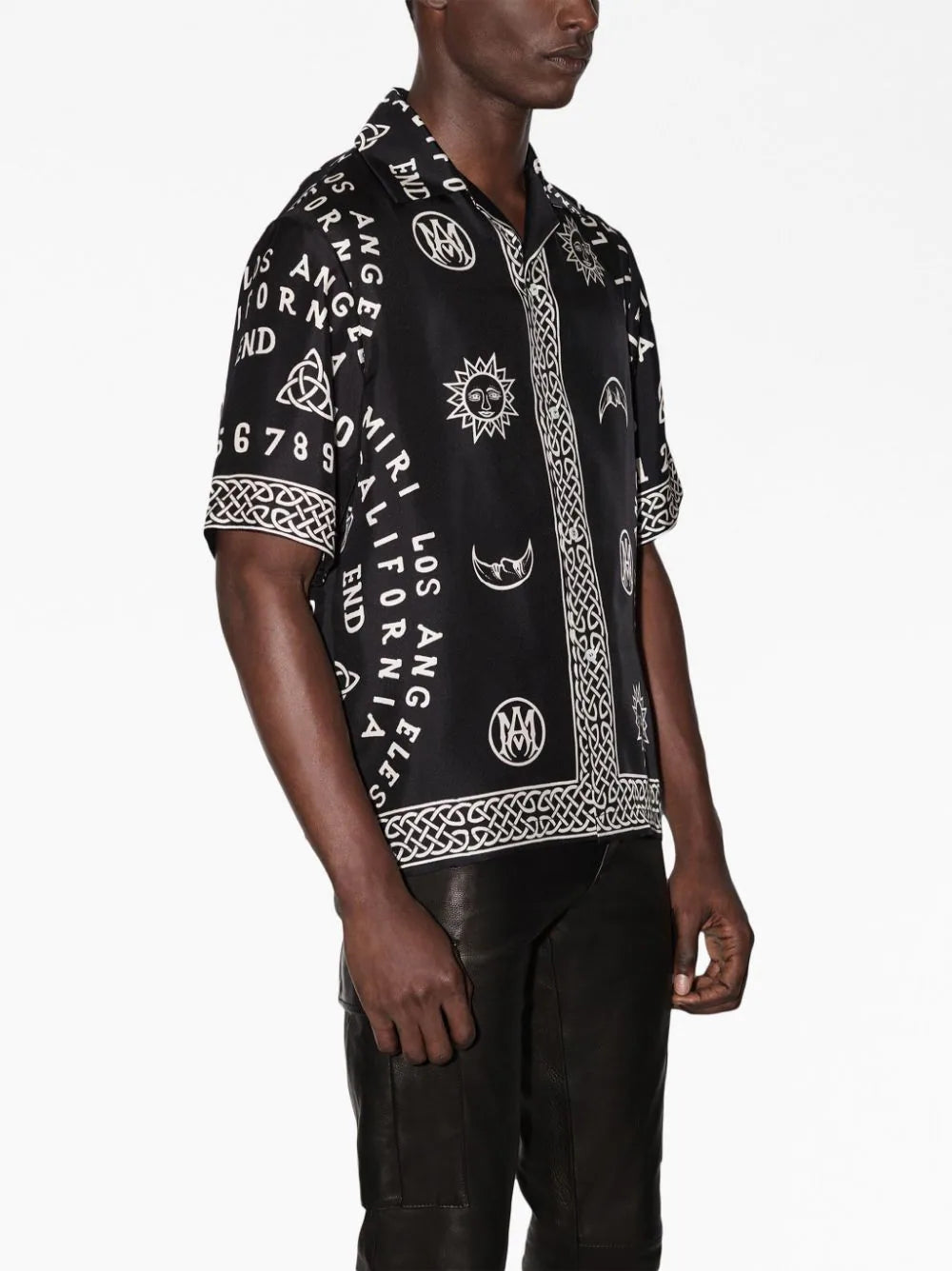 AMIRI Ouija Board-print bowling shirt