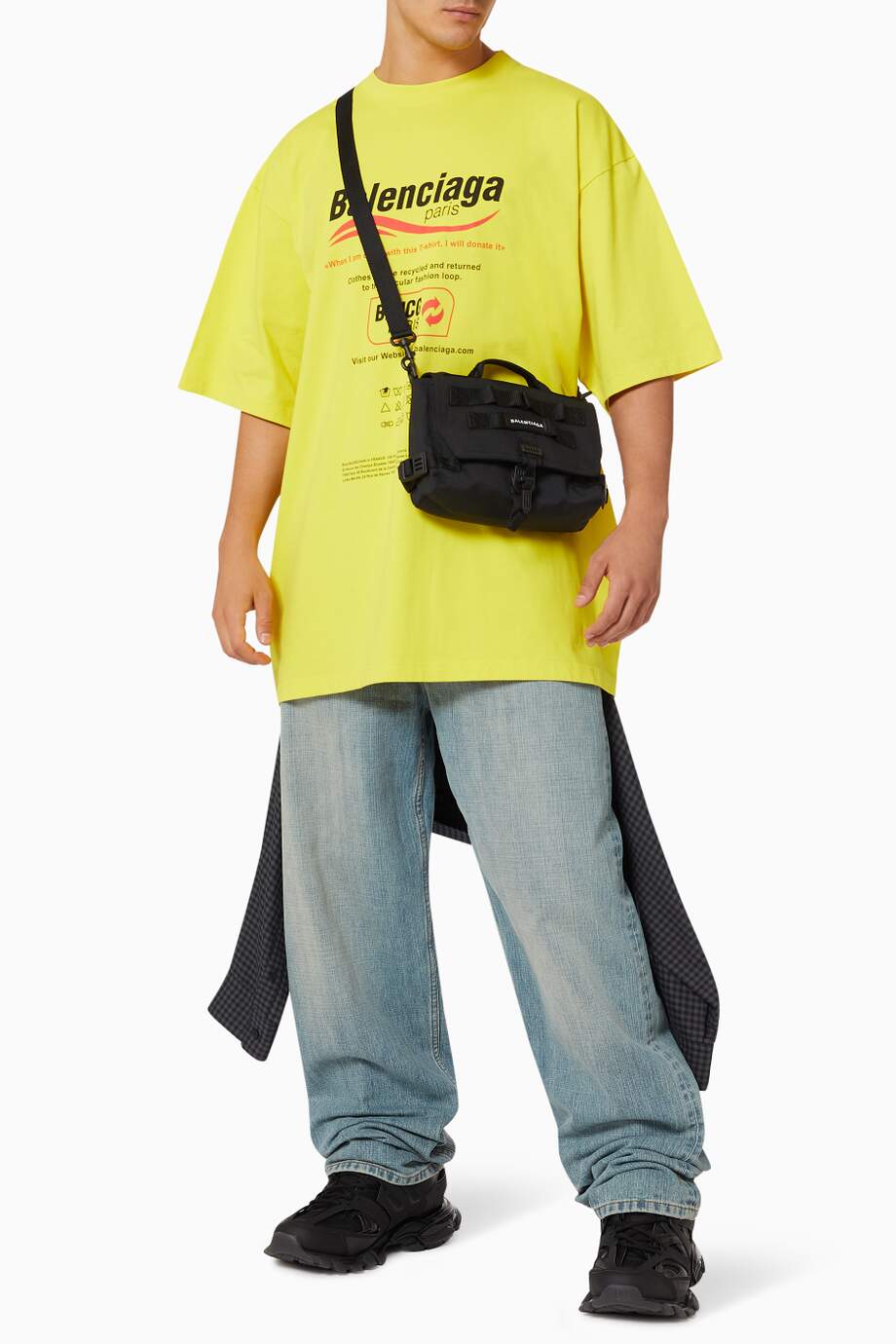 BALENCIAGA Dry Cleaning Large Fit T-shirt in Organic Vintage Jersey