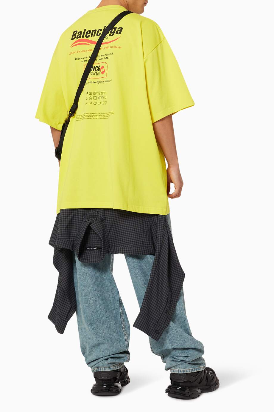 BALENCIAGA Dry Cleaning Large Fit T-shirt in Organic Vintage Jersey