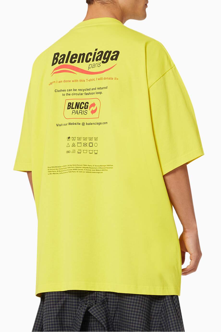 BALENCIAGA Dry Cleaning Large Fit T-shirt in Organic Vintage Jersey