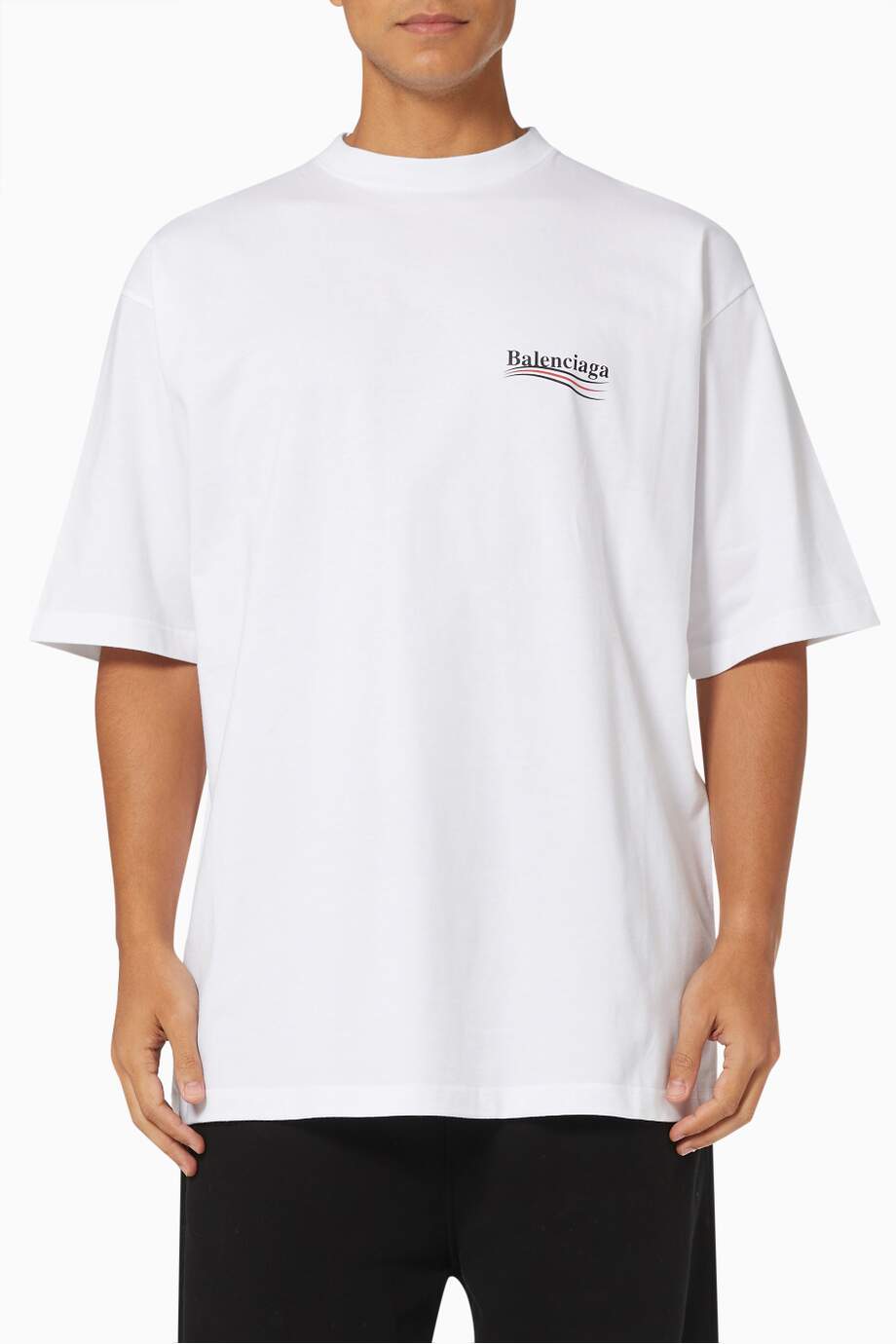 BALENCIAGA Political Campaign T-shirt in Vintage Jersey