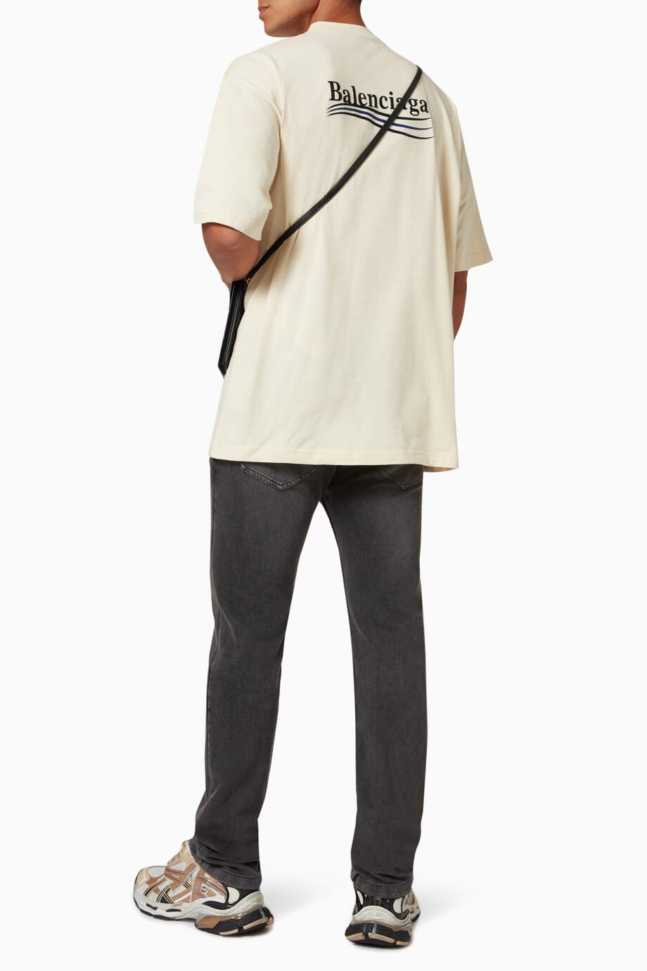 BALENCIAGA Political Campaign T-shirt in Vintage Jersey