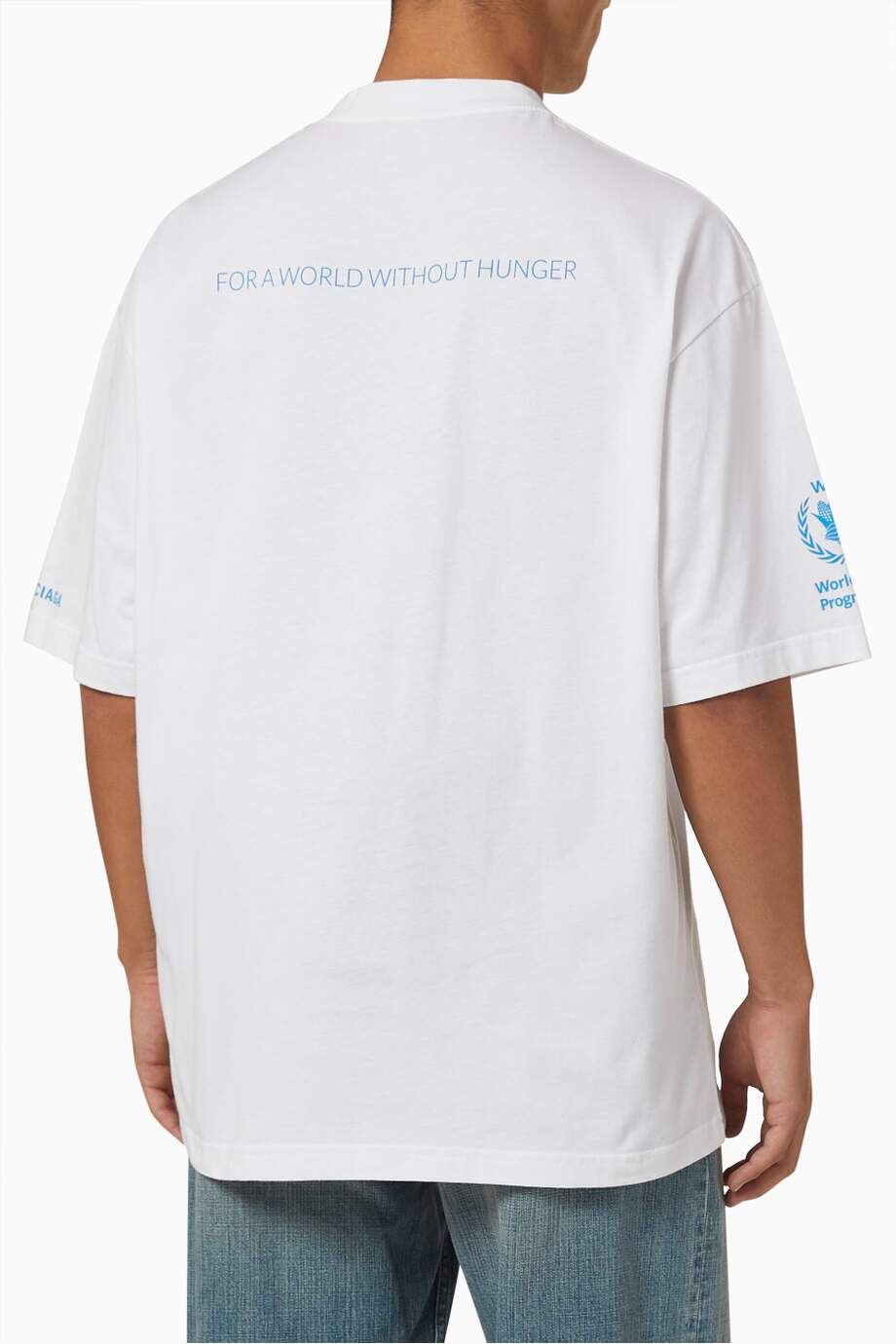 Balenciaga Logo T-shirt in Organic Cotton Jersey