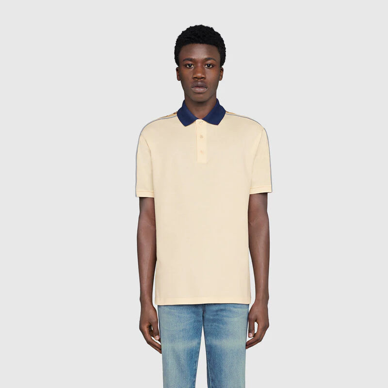 Gucci Polo with Interlocking G stripe