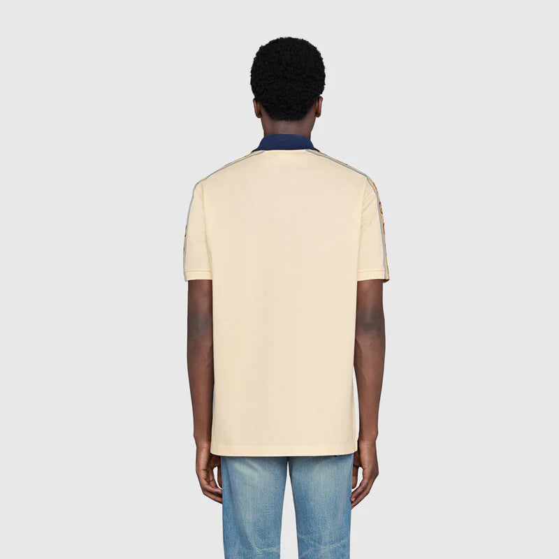 Gucci Polo with Interlocking G stripe
