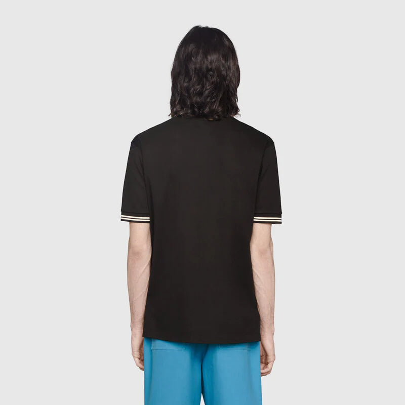 Gucci Cotton piquet polo with Interlocking G