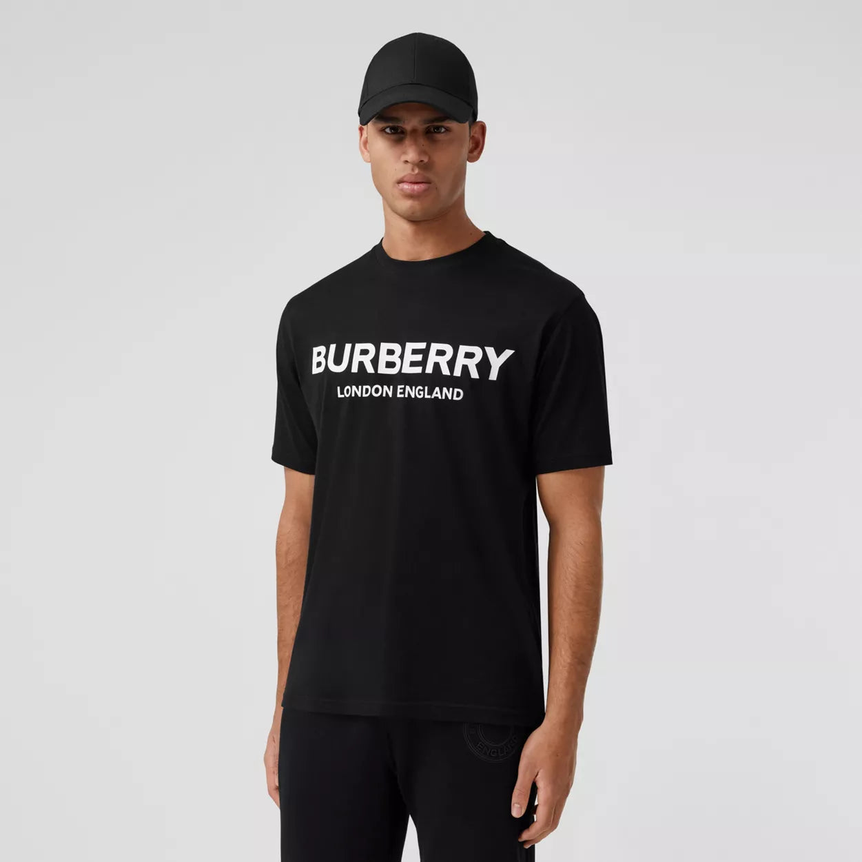 BURBERRY Logo Print Cotton T-shirt