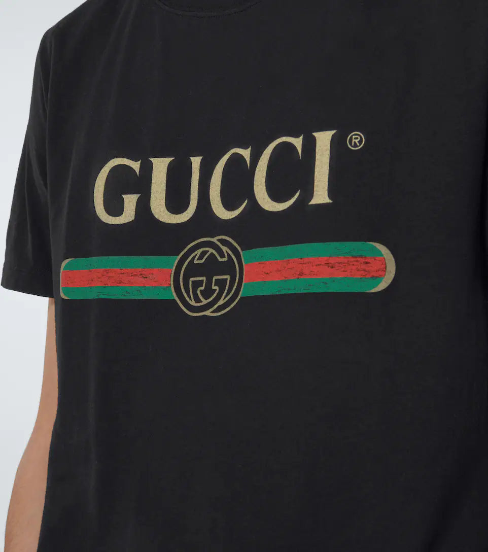 GUCCI Oversized cotton T-shirt with logo