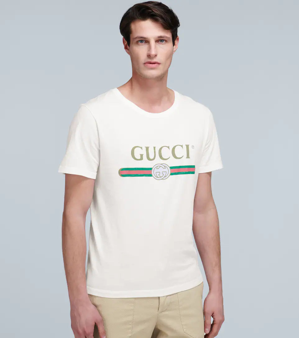 GUCCI Oversized cotton T-shirt with logo
