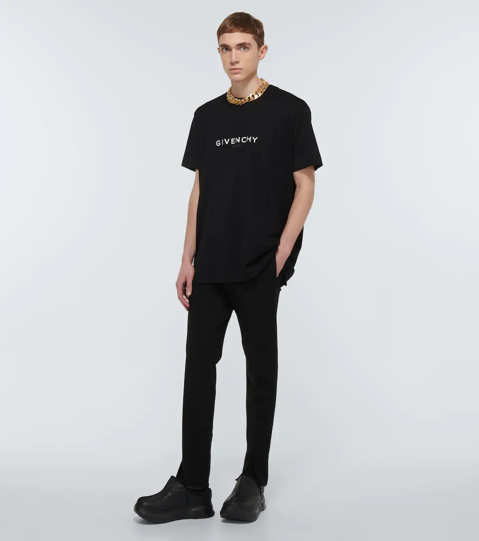 GIVENCHY Oversized logo cotton T-shirt