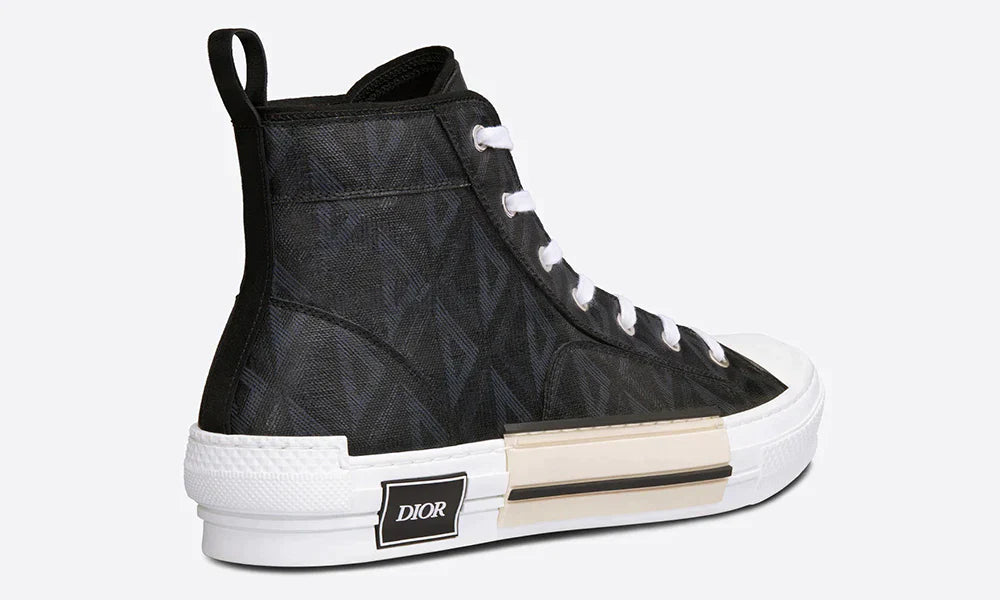 Dior B23 High-top Sneaker "Black CD Diamond Canvas"