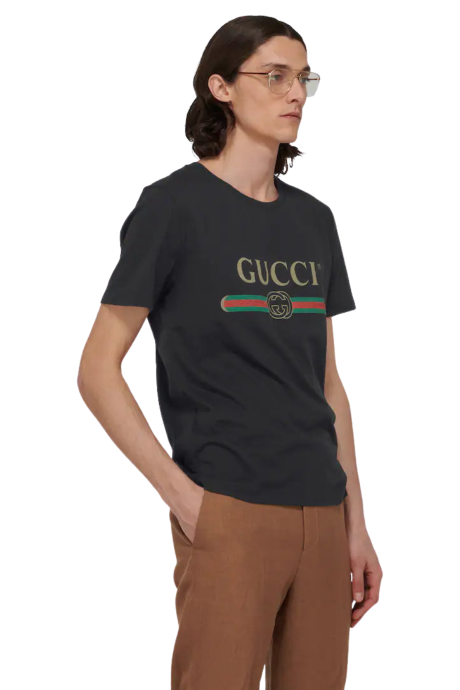 GUCCI Oversized cotton T-shirt with logo