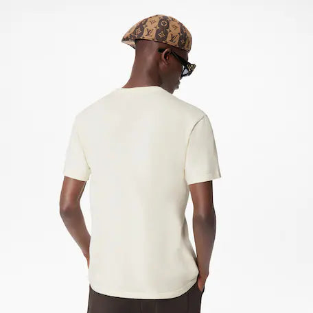 Louis Vuitton INTARSIA JACQUARD DUCK SHORT-SLEEVED CREWNECK