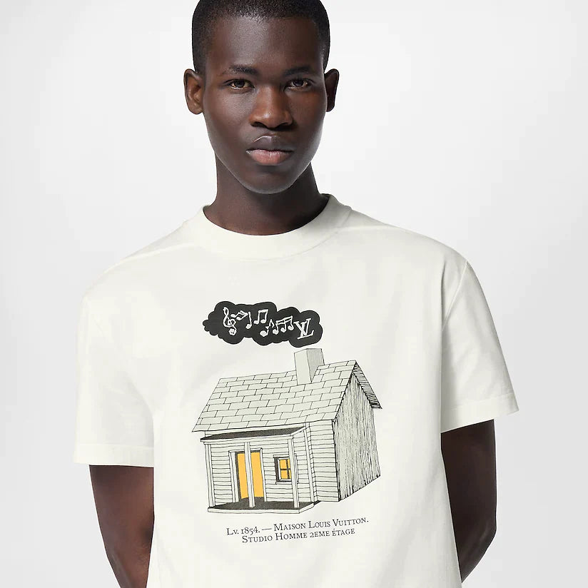 LOUIS VUITTON HOUSE PRINTED T-SHIRT