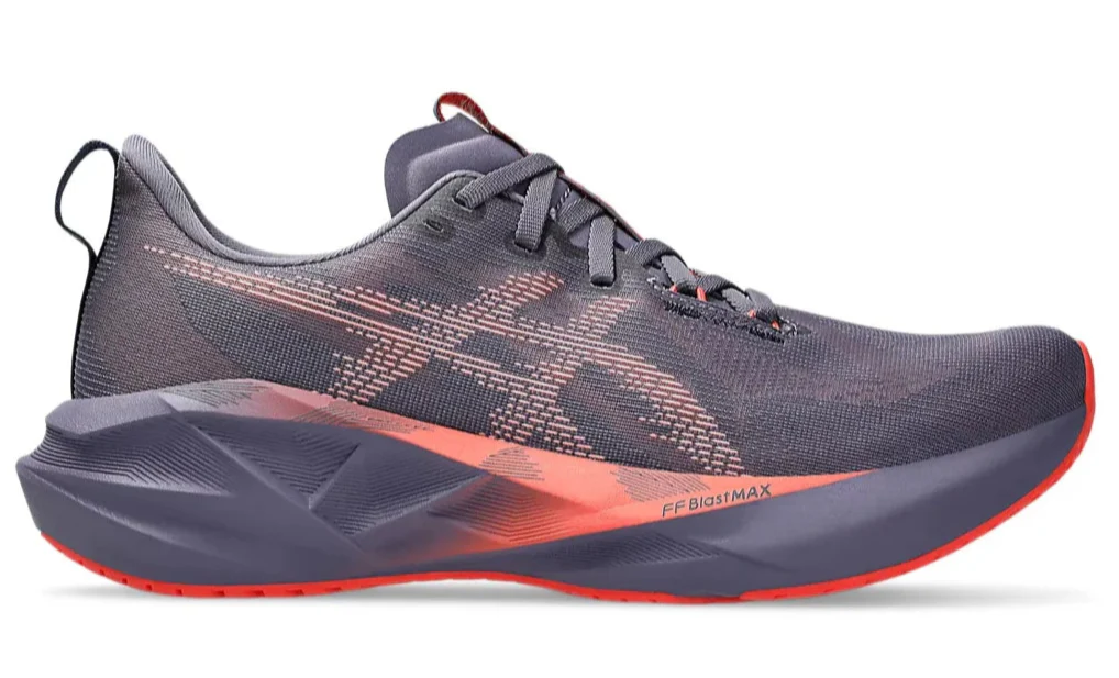 Asics Novablast 5 "Greyish Purple/Coral Reef"