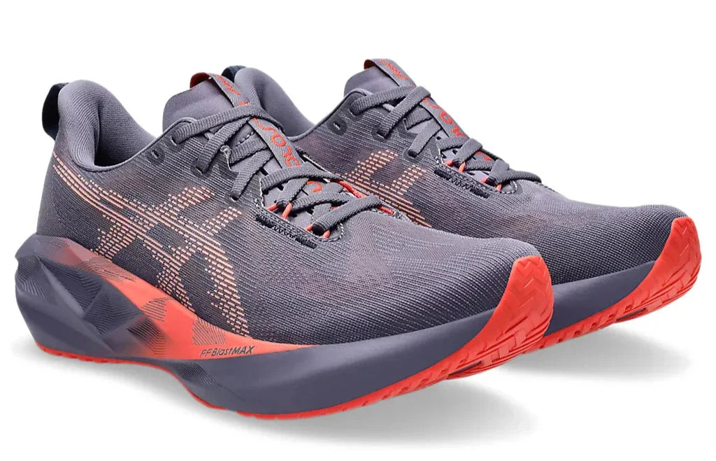 Asics Novablast 5 "Greyish Purple/Coral Reef"