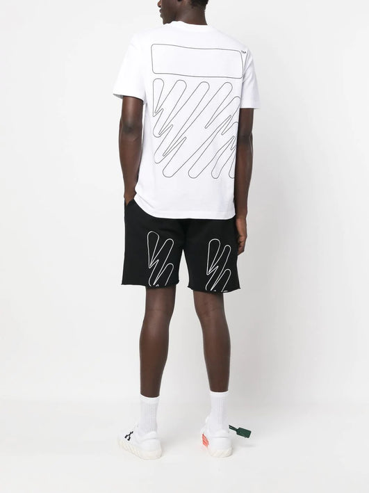 Off-White Wave Outline Diag print T-shirt