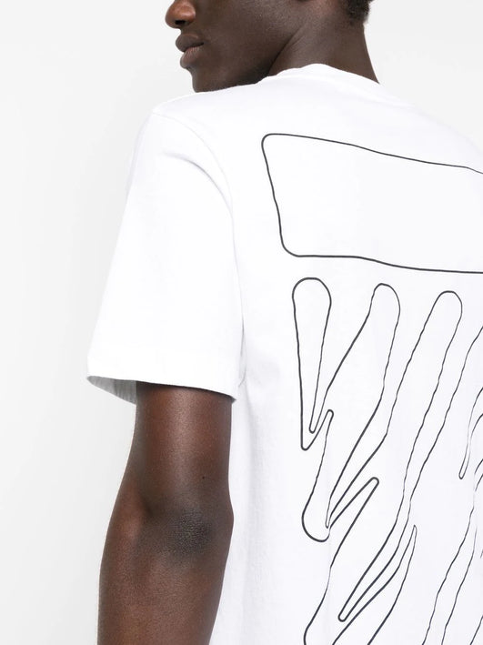 Off-White Wave Outline Diag print T-shirt