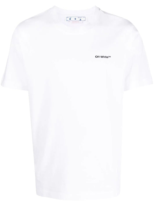 Off-White Wave Outline Diag print T-shirt
