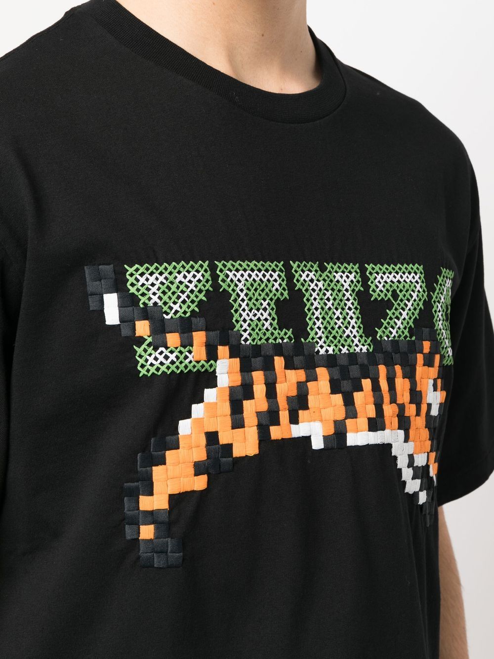 Kenzo  pixel logo-embroidered T-shirt