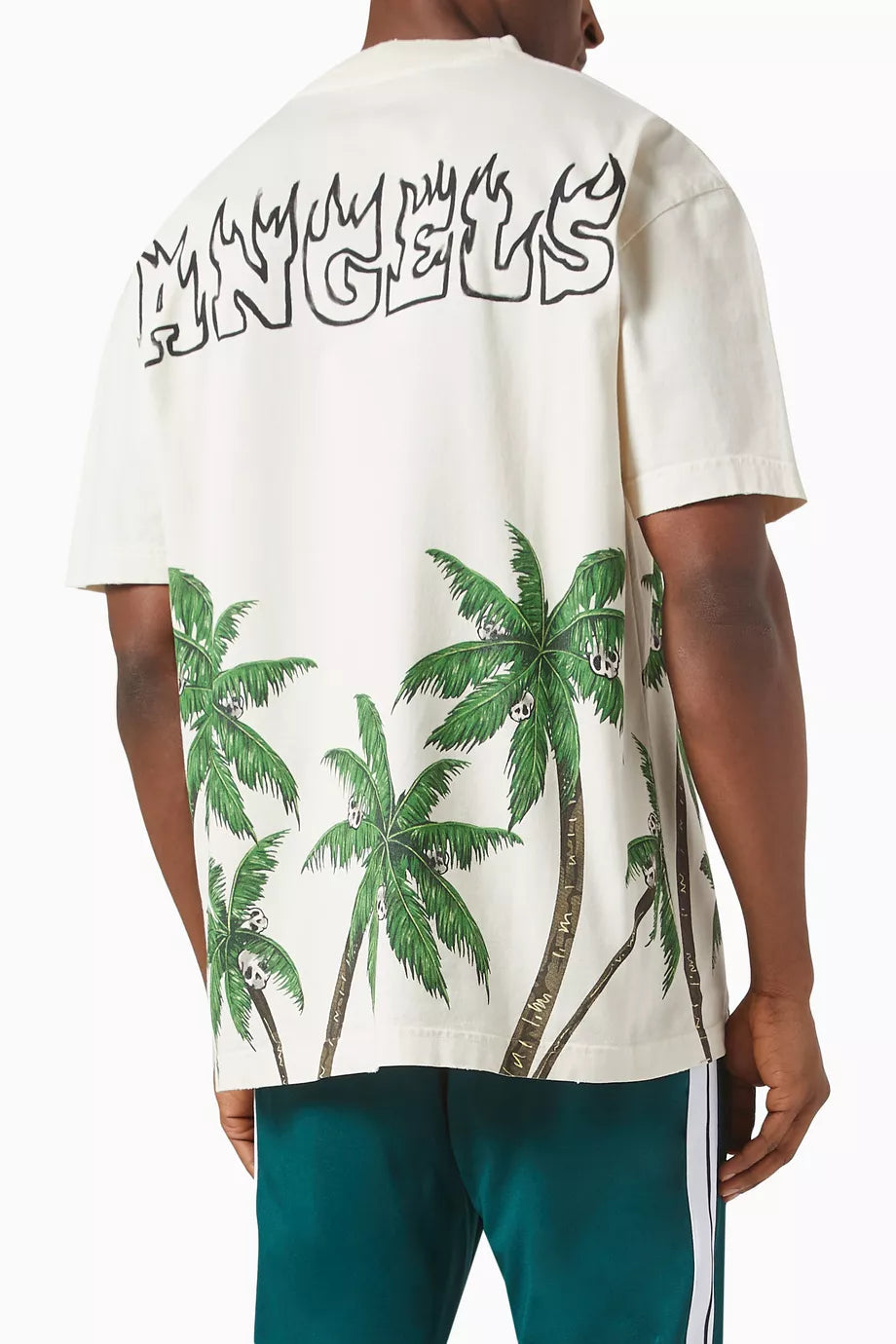 Palm Angels Skull Vintage T-shirt in Cotton Jersey